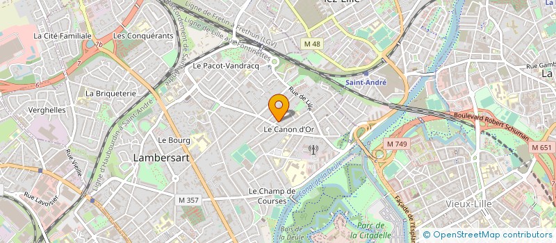 localisation de l'entreprise DMAM à LAMBERSART