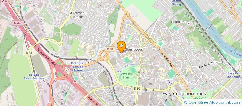 localisation de l'entreprise DMARPC à EVRY-COURCOURONNES