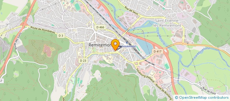 localisation de l'entreprise DMB  REMIREMONT