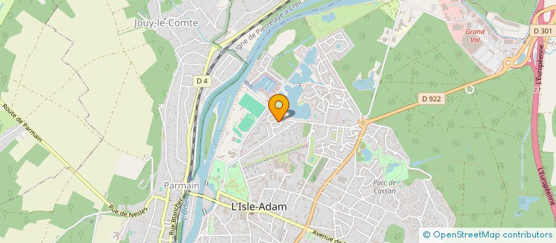 localisation de l'entreprise DMB  L'ISLE-ADAM