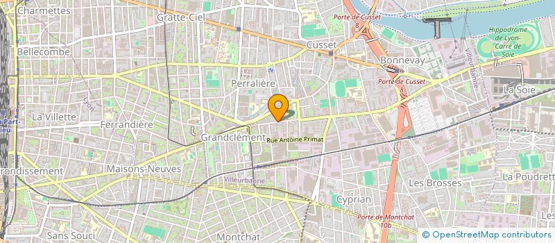 localisation de l'entreprise DMB COIFFURE  VILLEURBANNE