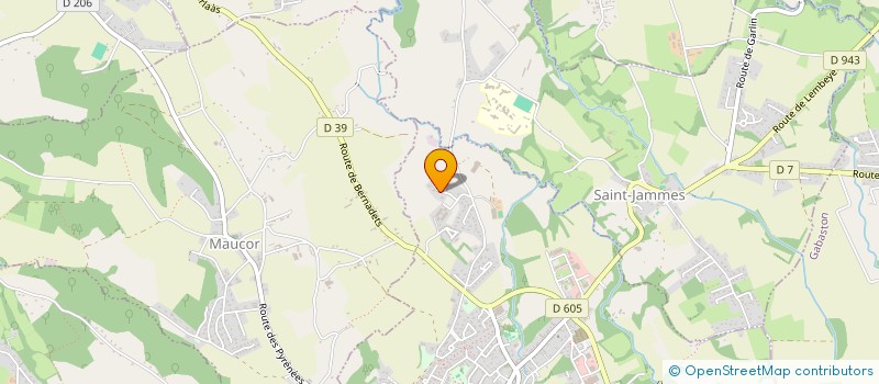localisation de l'entreprise DMB DEVELOPPEMENT à MORLAAS
