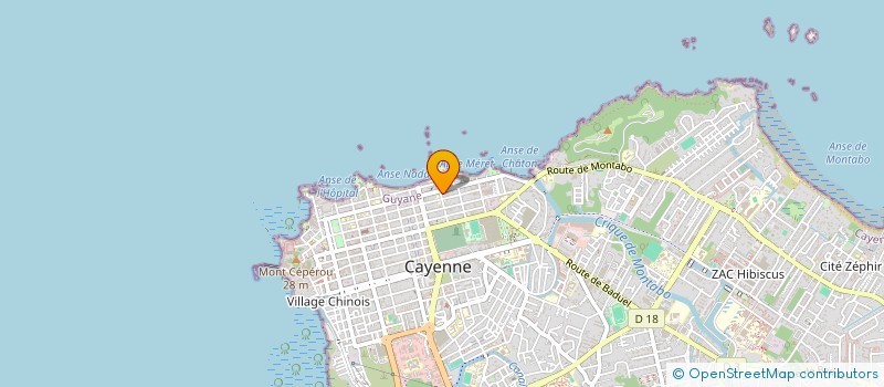 localisation de l'entreprise DMB LOGIMPEX à CAYENNE