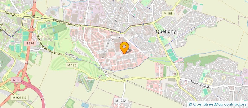 localisation de l'entreprise DMBE à QUETIGNY