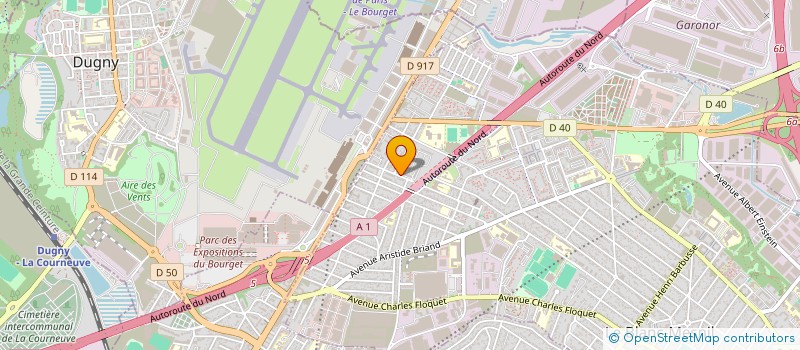 localisation de l'entreprise DMBS MENUISERIE à LE BLANC-MESNIL