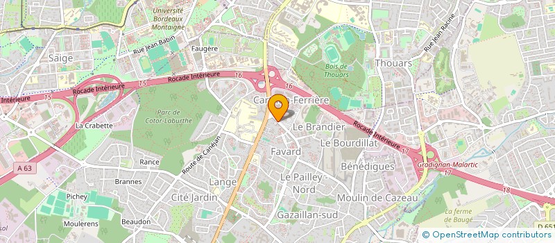 localisation de l'entreprise DMBW  GRADIGNAN