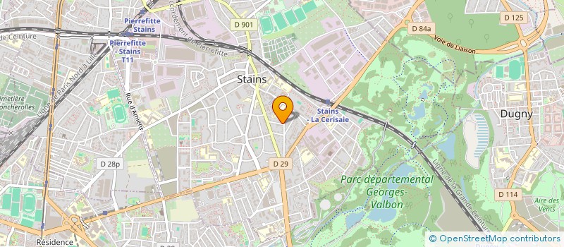 localisation de l'entreprise DMC à STAINS