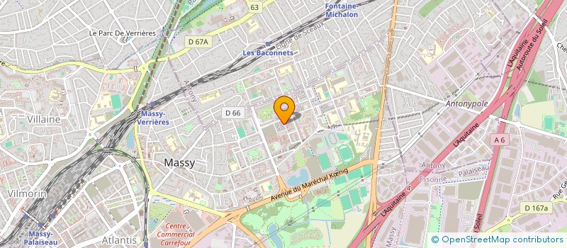 localisation de l'entreprise DMC à MASSY