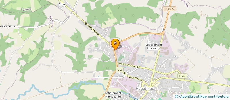 localisation de l'entreprise DMC à HAGETMAU