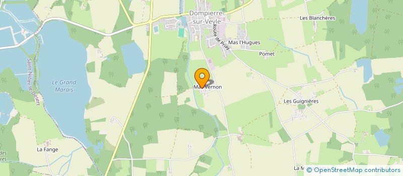 localisation de l'entreprise DMC ANIMATION à DOMPIERRE-SUR-VEYLE