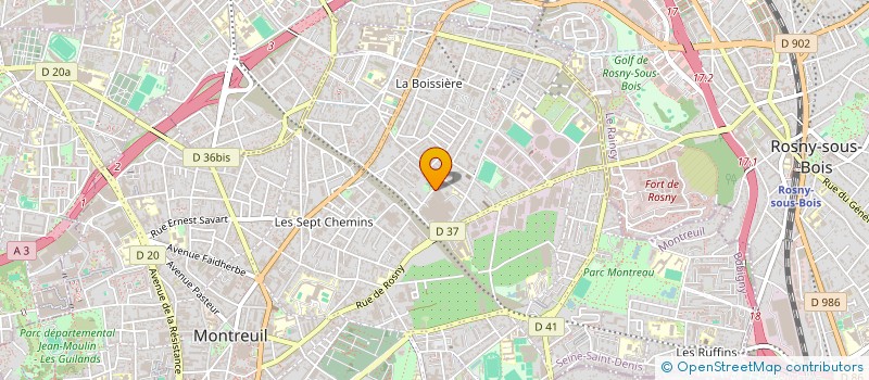 localisation de l'entreprise DMC BATIMENT  MONTREUIL