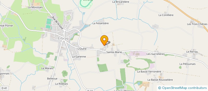 localisation de l'entreprise DMC IMMOBILIER  ERBRAY