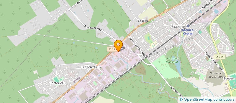 localisation de l'entreprise DMC INDUSTRIE à CESTAS