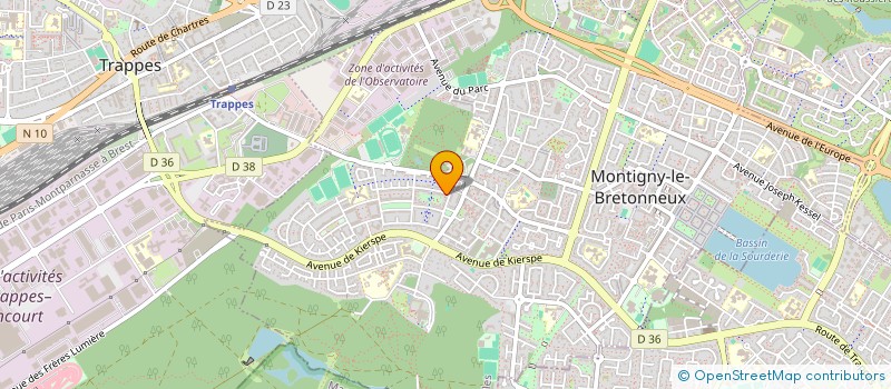 localisation de l'entreprise DMC PLOMBERIE  MONTIGNY-LE-BRETONNEUX