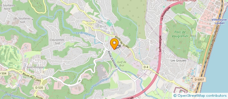 localisation de l'entreprise DMC TEAM  BIOT