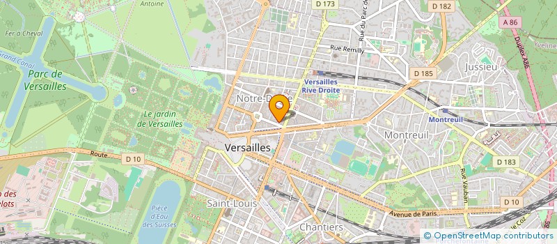 localisation de l'entreprise DMCP BATIMENT à VERSAILLES