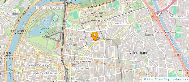 localisation de l'entreprise DMCP INVEST  VILLEURBANNE