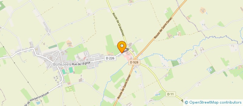 localisation de l'entreprise DMD  BOLLEZEELE