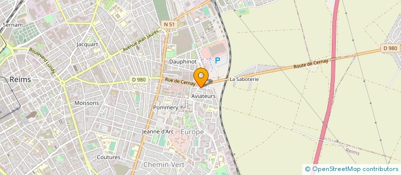 localisation de l'entreprise DMD - DEPARTEMENT MOBILE DEGORGEMENT à REIMS
