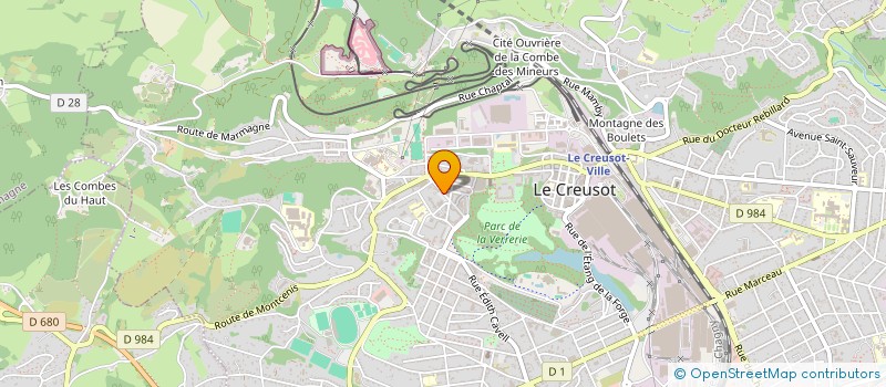 localisation de l'entreprise DMD NOTAIRES  LE CREUSOT