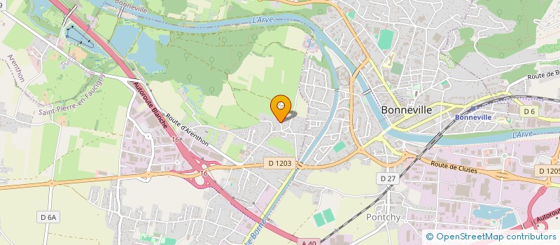 localisation de l'entreprise DMD TRAVAUX NEUFS RENOVATION ET CONSEILS  SAINT-PIERRE-EN-FAUCIGNY