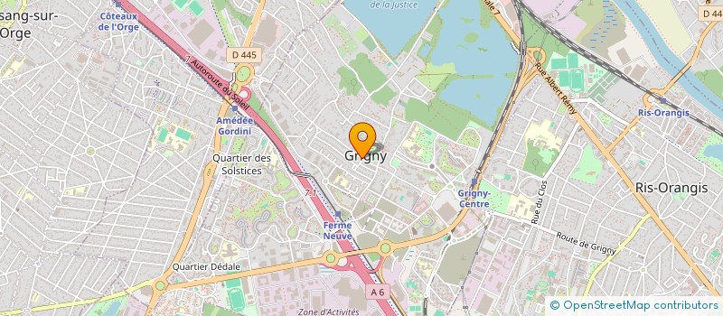 localisation de l'entreprise DMD VTC à GRIGNY