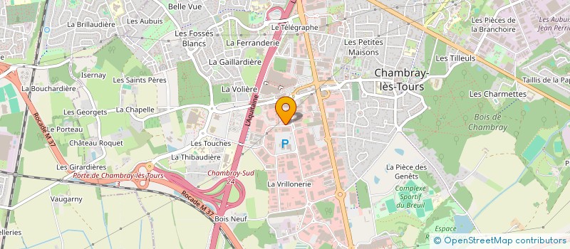 localisation de l'entreprise DMD7 à CHAMBRAY-LES-TOURS