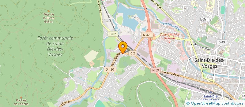 localisation de l'entreprise DMDB  SAINT-DIE-DES-VOSGES