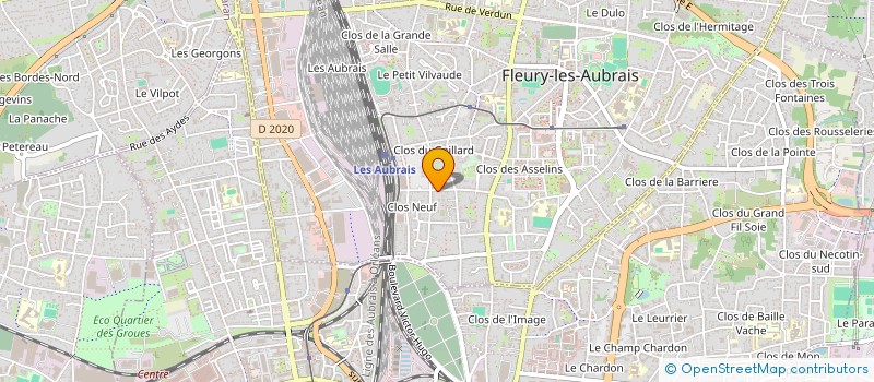 localisation de l'entreprise DMDS ELECTRICITE à FLEURY-LES-AUBRAIS