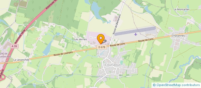 localisation de l'entreprise DME  COURLAOUX