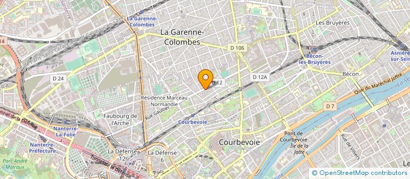 localisation de l'entreprise DME CHAUFFAGE à COURBEVOIE