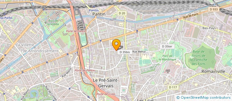 localisation de l'entreprise DMER à PANTIN
