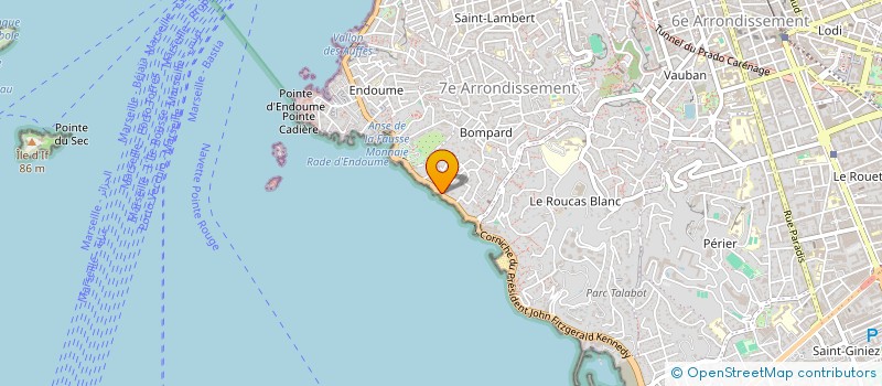 localisation de l'entreprise DMEVENT à MARSEILLE
