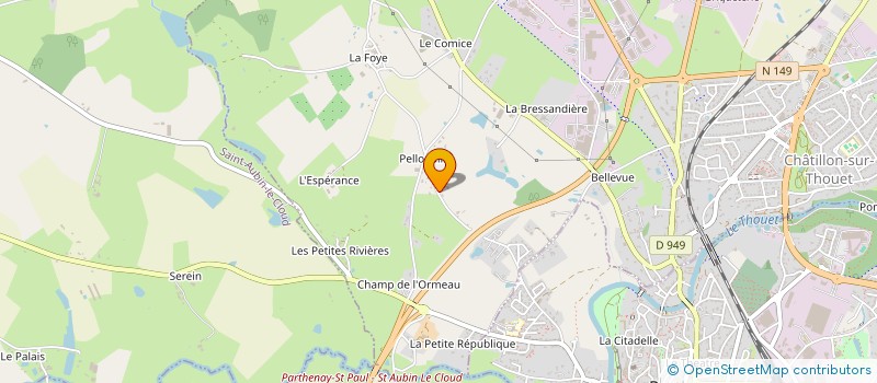 localisation de l'entreprise DMF  CHATILLON-SUR-THOUET