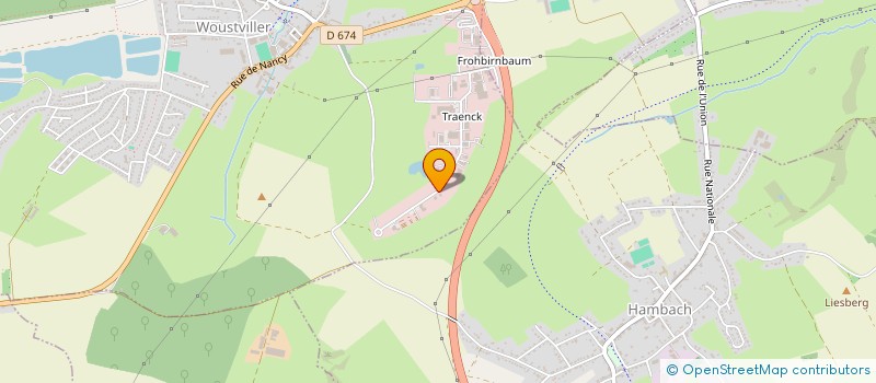 localisation de l'entreprise DMF  WOUSTVILLER