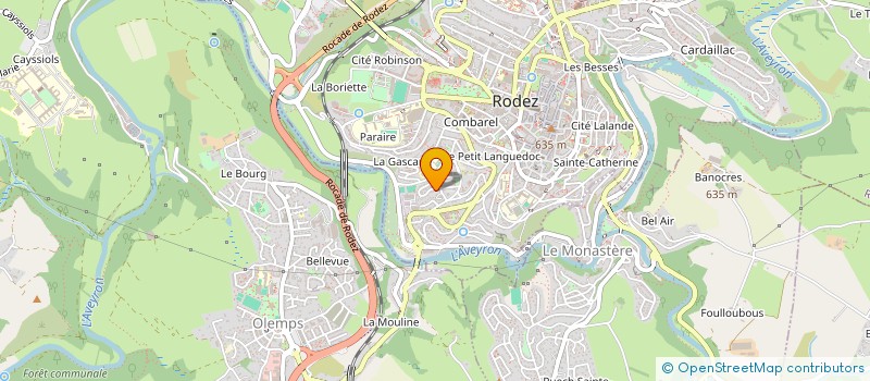 localisation de l'entreprise DMF  RODEZ