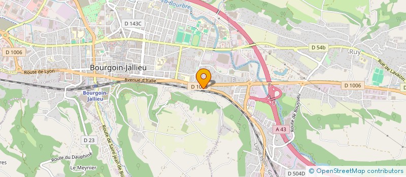 localisation de l'entreprise DMF AVENIR AUTO 38  BOURGOIN-JALLIEU