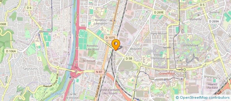 localisation de l'entreprise DMF BATIMENT à GRENOBLE