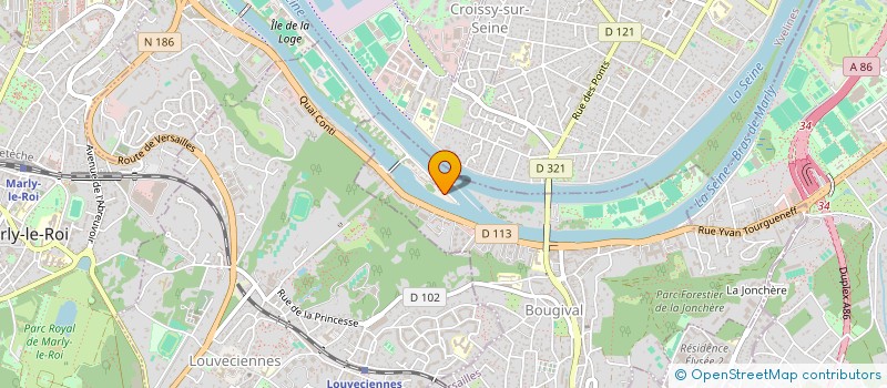 localisation de l'entreprise DMF CREATION à BOUGIVAL