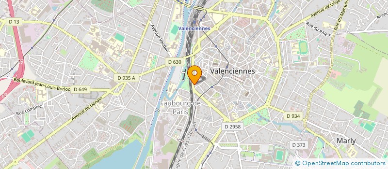 localisation de l'entreprise DMF ENTERPRISE  VALENCIENNES