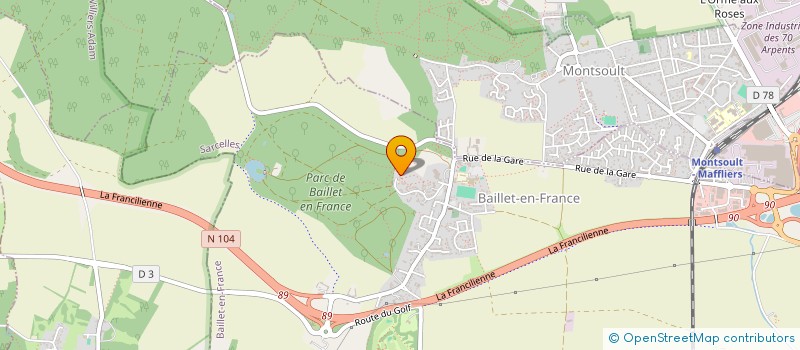 localisation de l'entreprise DMF NETTOYAGE  BAILLET-EN-FRANCE