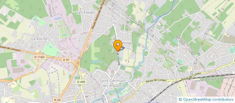 localisation de l'entreprise DMF PAYSAGES à SAINT-GERMAIN-LES-ARPAJON