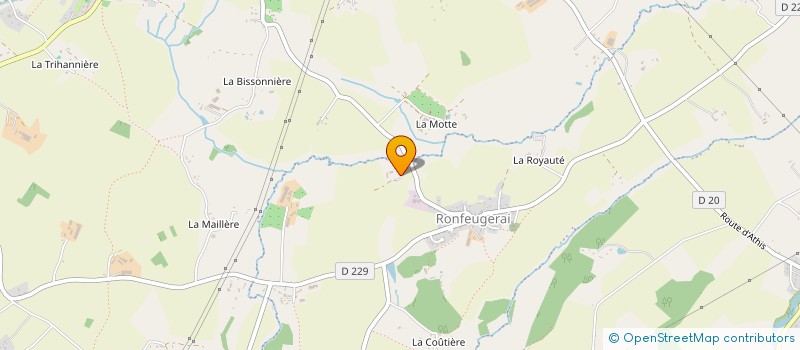 localisation de l'entreprise DMF USINAGE à ATHIS-VAL DE ROUVRE