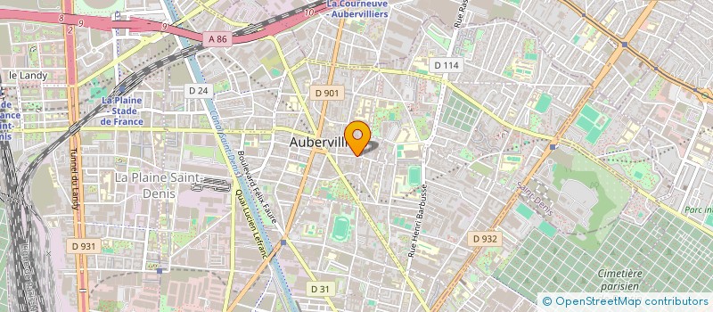 localisation de l'entreprise DMG à AUBERVILLIERS