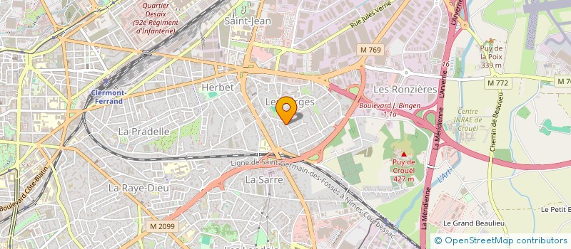 localisation de l'entreprise DMG  CLERMONT-FERRAND