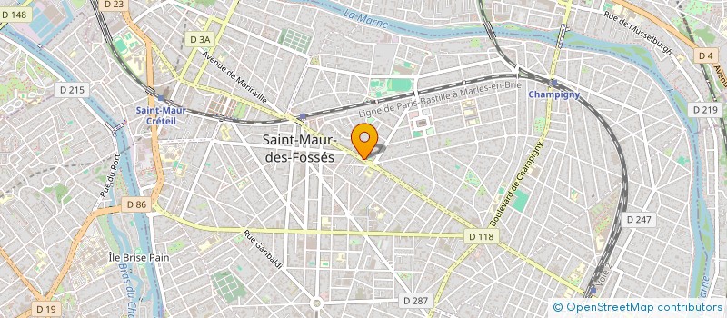 localisation de l'entreprise DMG INVEST à SAINT-MAUR-DES-FOSSES