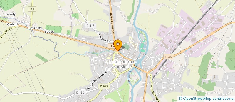localisation de l'entreprise DMG OPTIC à GANNAT