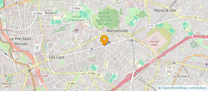 localisation de l'entreprise DMG TOPO à ROMAINVILLE