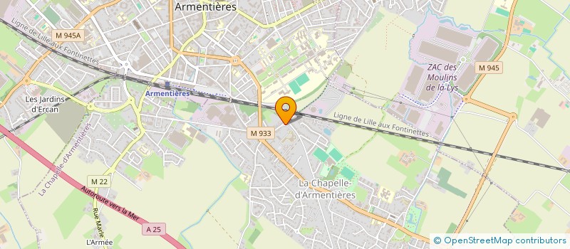 localisation de l'entreprise DMGB INVEST  LA CHAPELLE-D'ARMENTIERES