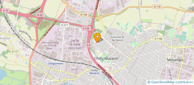 localisation de l'entreprise DMH à CHILLY-MAZARIN